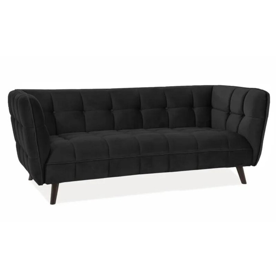 Sofa CASTELLO VELVET 3 czarna