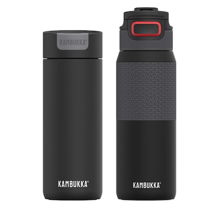 Kambukka kubek Olympus + butelka termiczna Elton Insulated Zestaw Black Widow