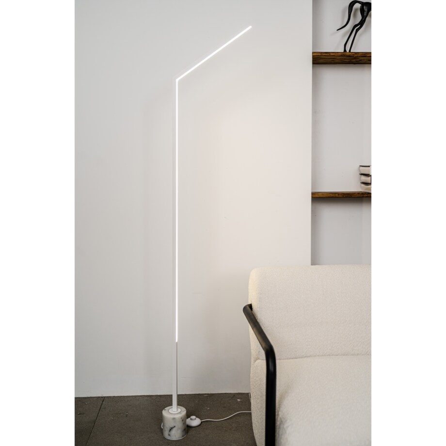 Lampa podłogowa Portima biała Monnarita