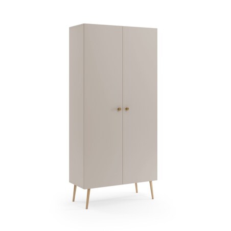 Szafa Boho głęboka drewniane nóżki 5 półek Kaszmir