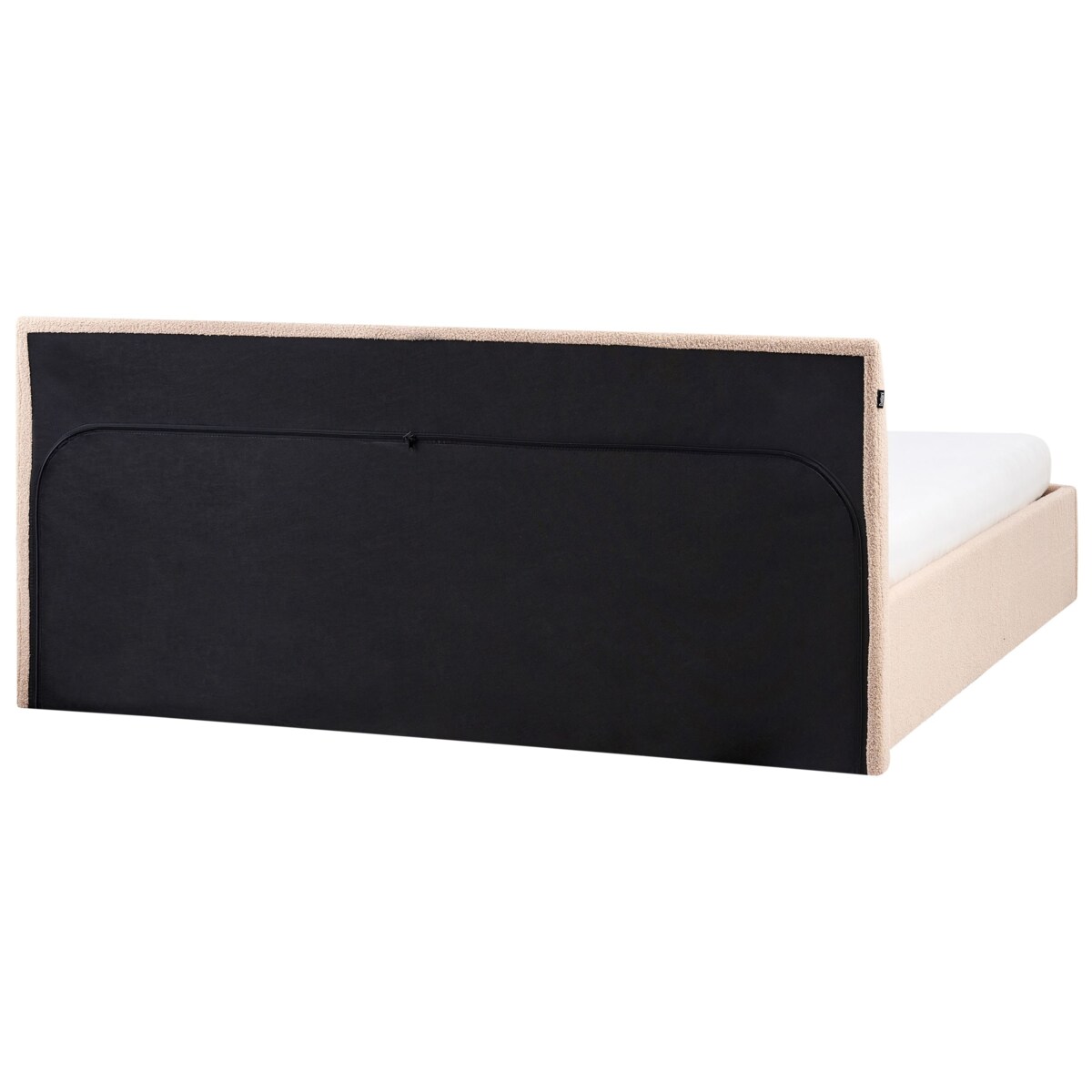 Łóżko z pojemnikiem Boucle ORBEY 180 x 200 cm Beżowy