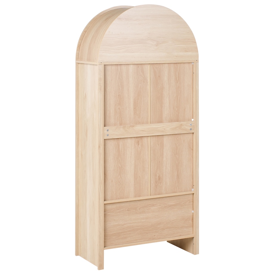 Witryna ze szklaną gablotą GLENWOOD 79 cm Jasnobrązowy
