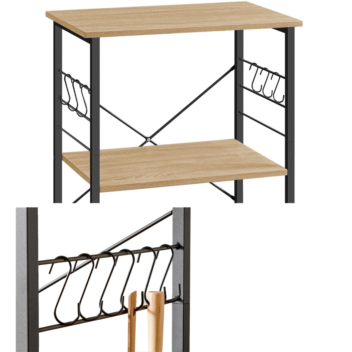 Szafka Na Kółach 60X40X89 Cm Sonoma