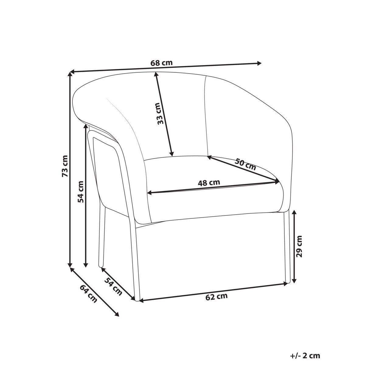 Fotel KROSSEN Jasnobeżowy