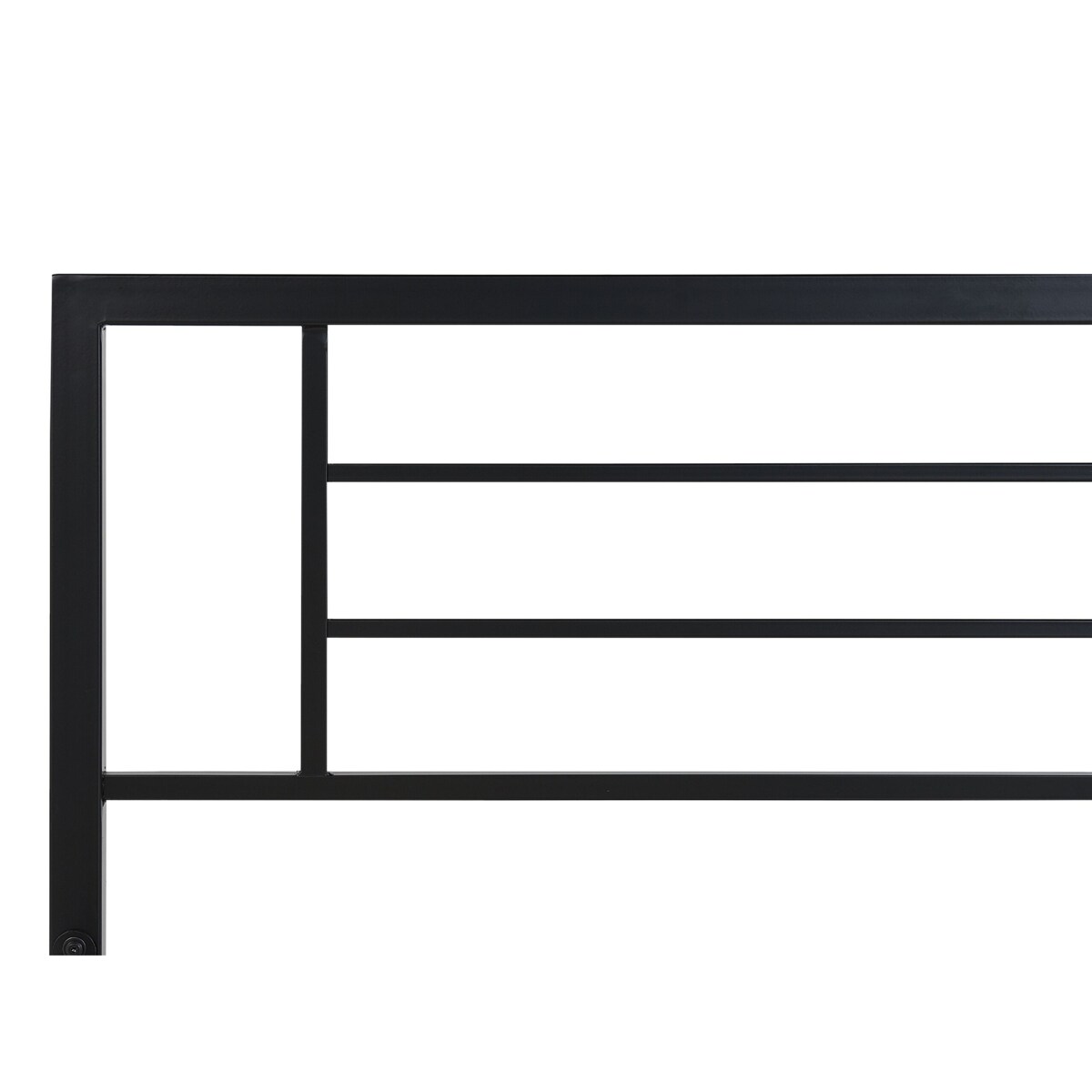 Łóżko metalowe 180 x 200 cm czarne CUSSET