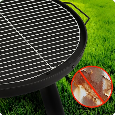 Palenisko ogrodowe z rusztem uchwytami na ognisko grill 60cm Berdsen