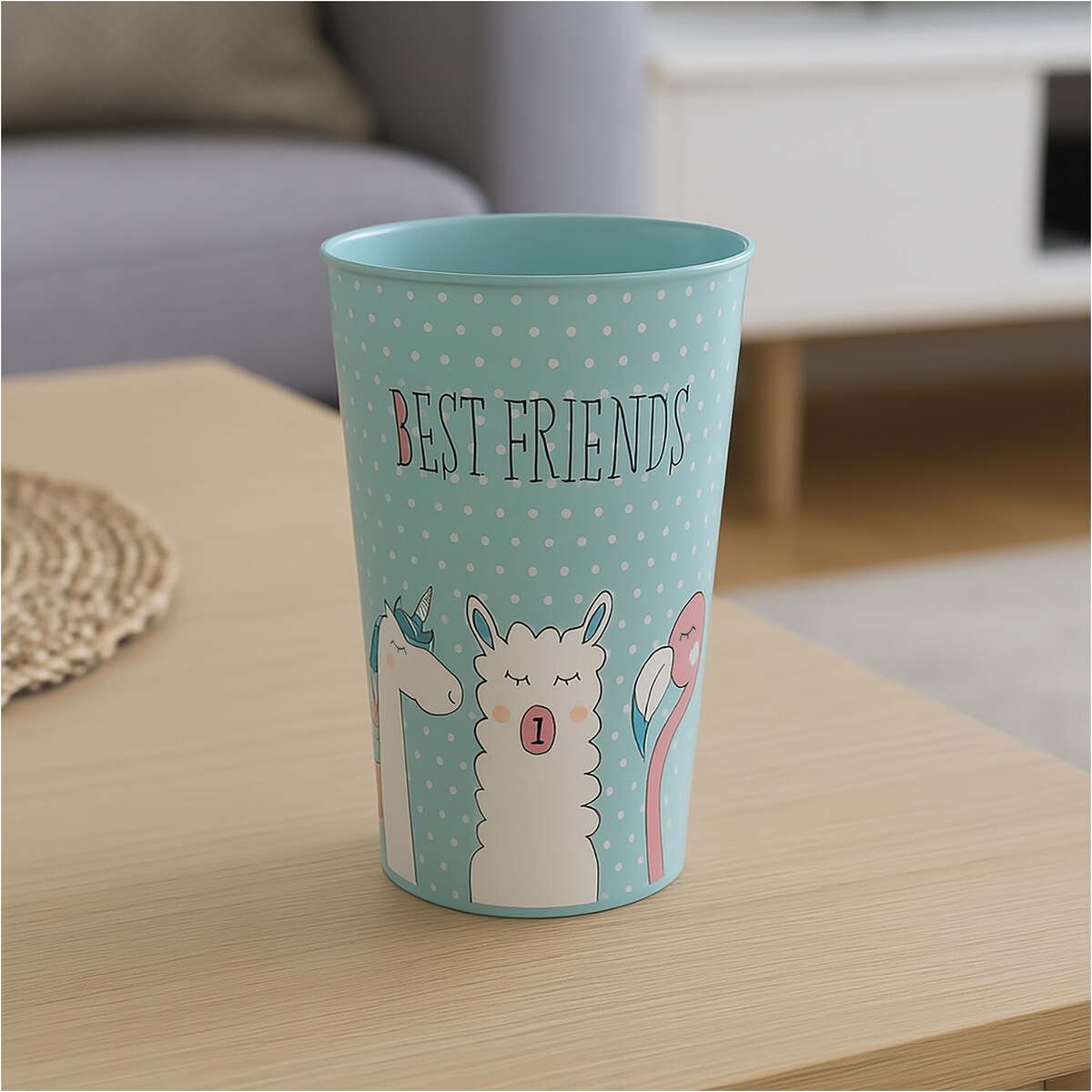 Kubek Dla Dziecka Dziecięcy 250 Ml Plastikowy Friends Niebieski