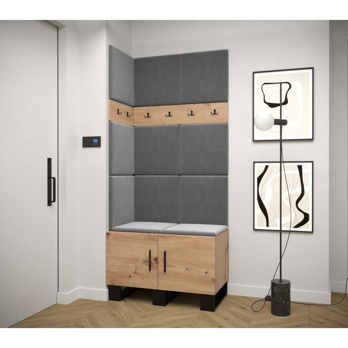 Garderoba do przedpokoju Abiks ARTIN 11 artisan+manila16