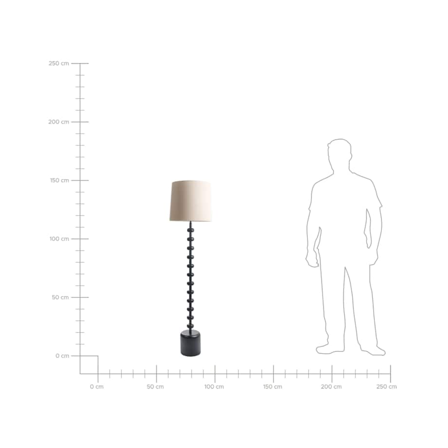 Lampa podłogowa KRIOS Metal Czarny