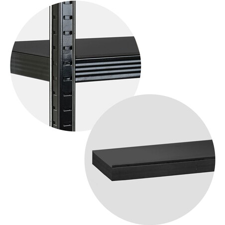 Regał metalowy magazynowy Humberg HR-851 5 półek 180x90x40cm 875kg 2w1 4851