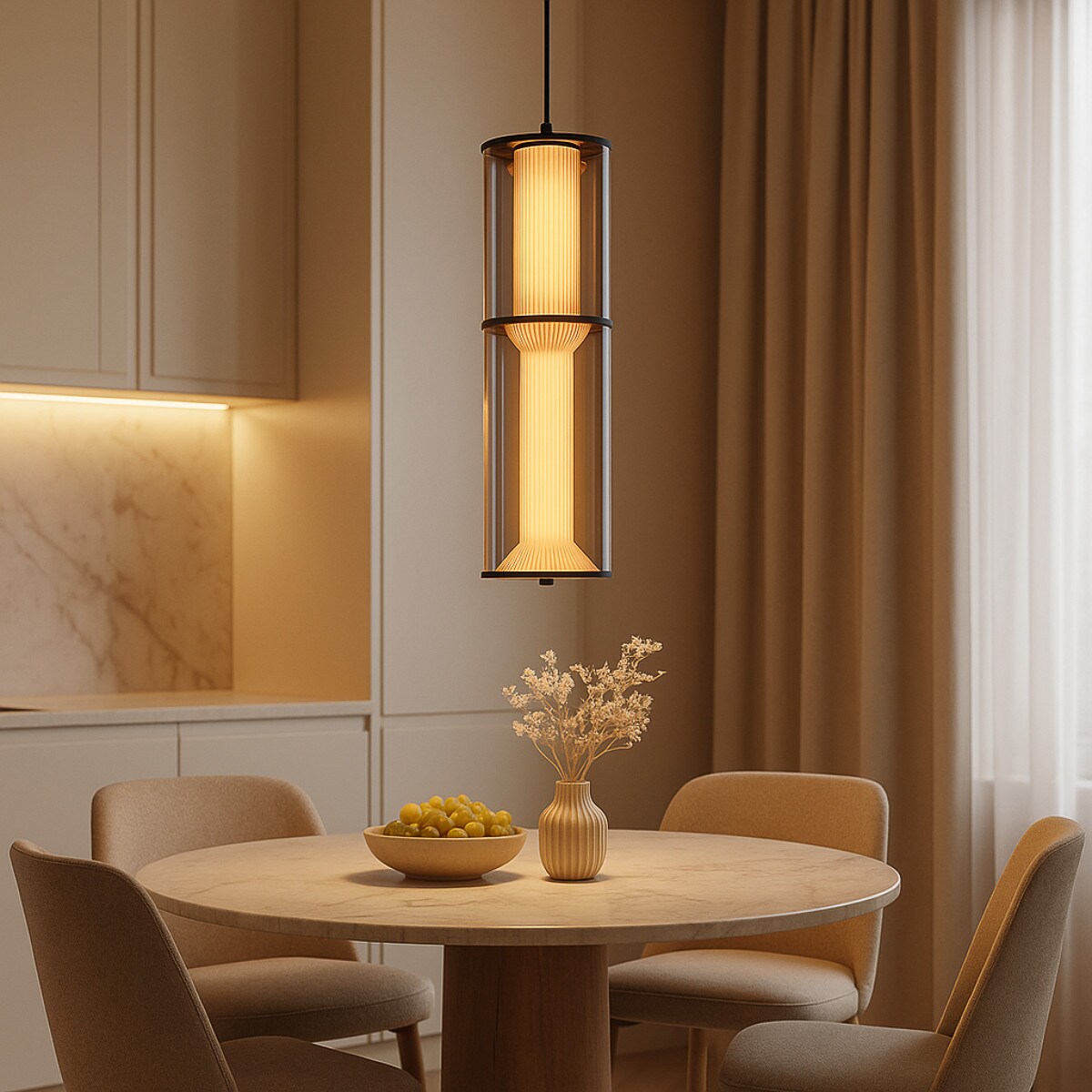 Lampa wisząca Light Prestige Aeris dymny LED CCT 3000K/4000K/6000K (regulowana) 1 szt.