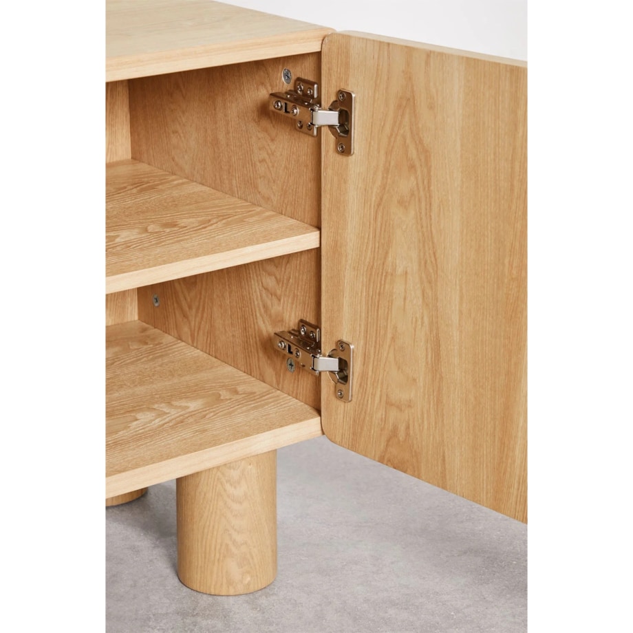 Szafka nocna 50x40 cm z MDF i forniru Gumeri, naturalna