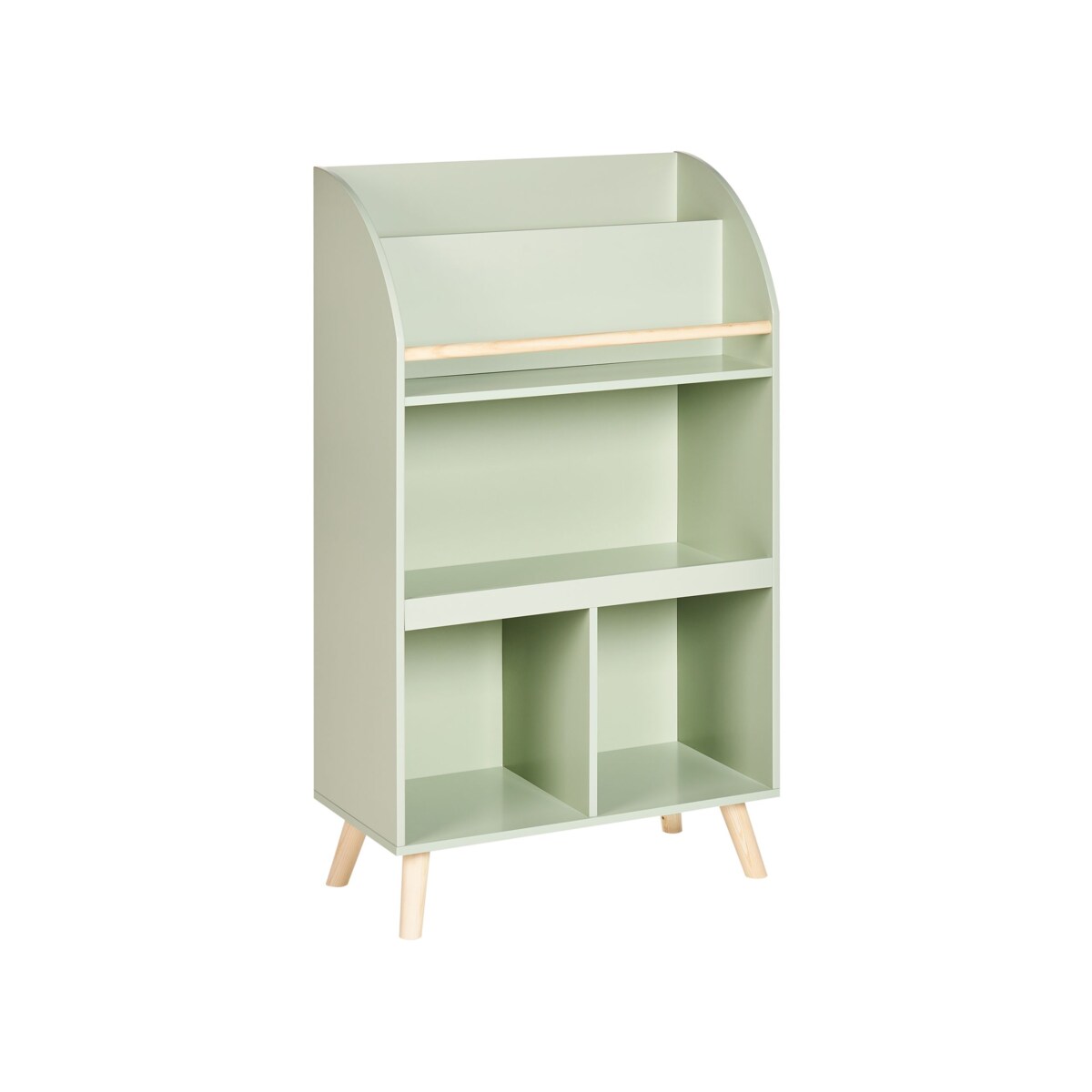 Regał 3 półki MDF Jasnozielony LILOET