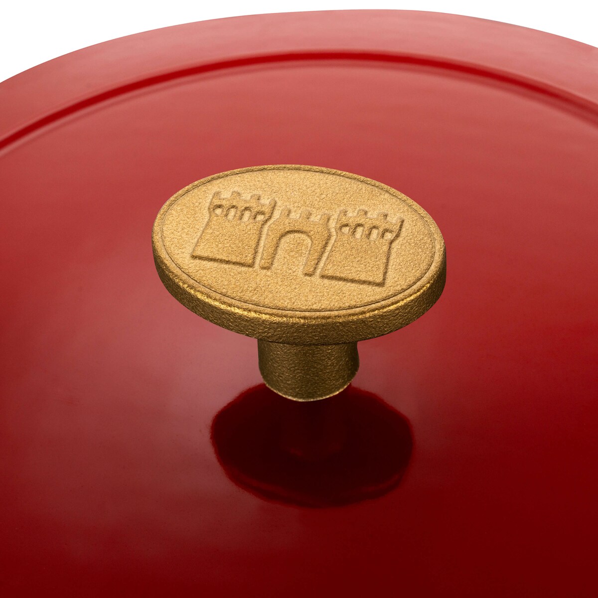 Garnek żeliwny okrągły Ballarini Bellamonte - Czerwony, 5.5 ltr