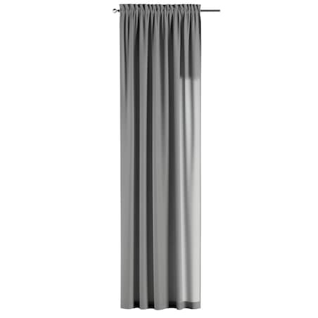 Zasłona na kanale z grzywką 1 szt. 130x260 szary