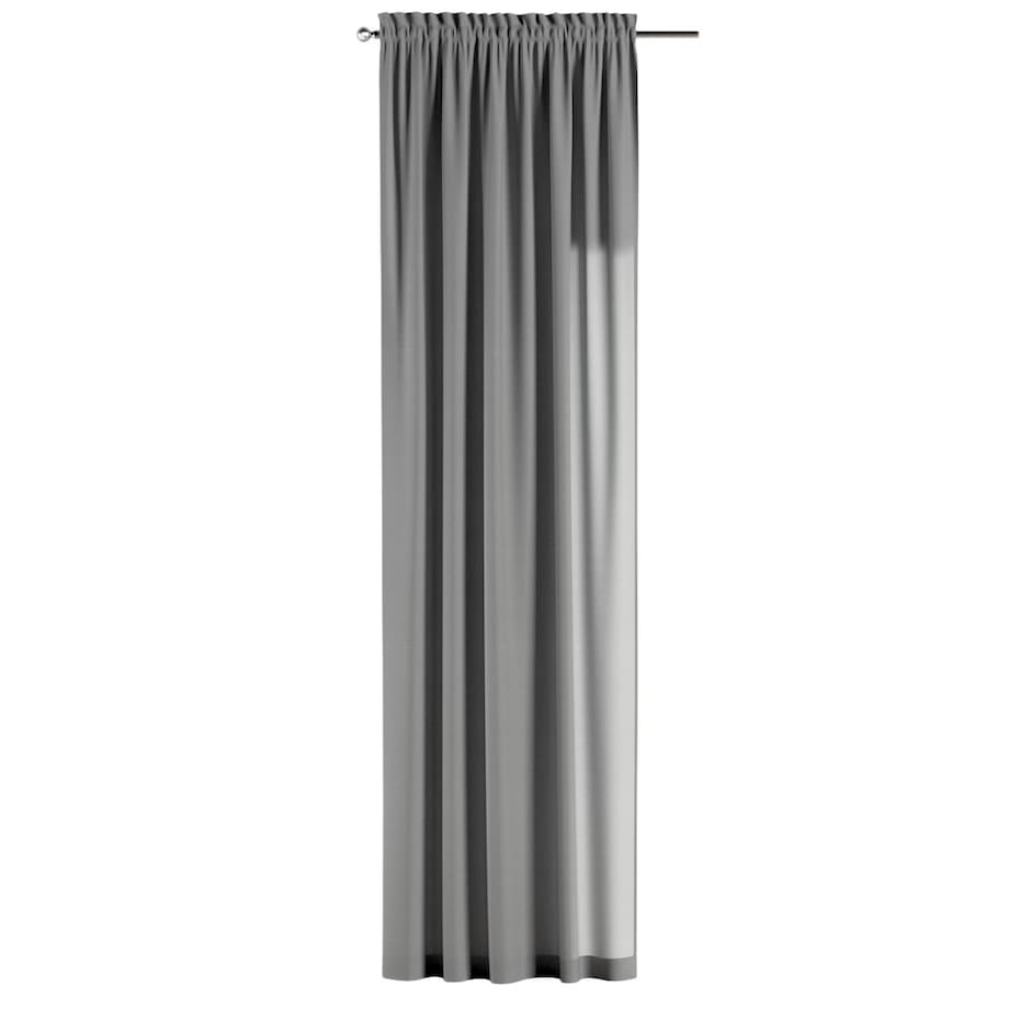 Zasłona na kanale z grzywką 1 szt. 130x260 szary