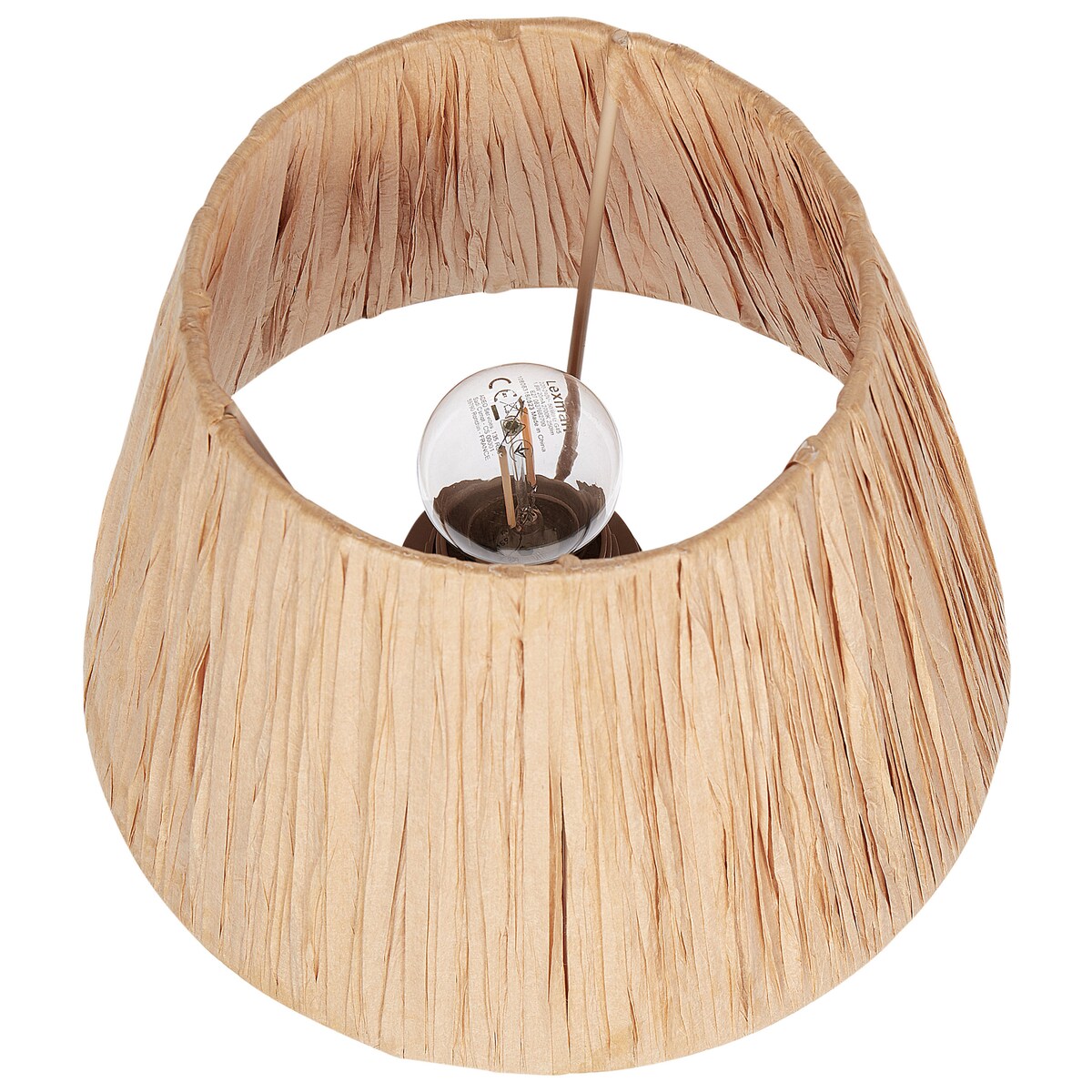 Zestaw 2 lamp stołowych ARWADITO Ceramika Szary