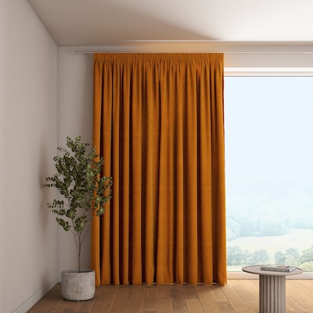 Zasłona na taśmie marszczącej 1 szt. 130x260 miodowy