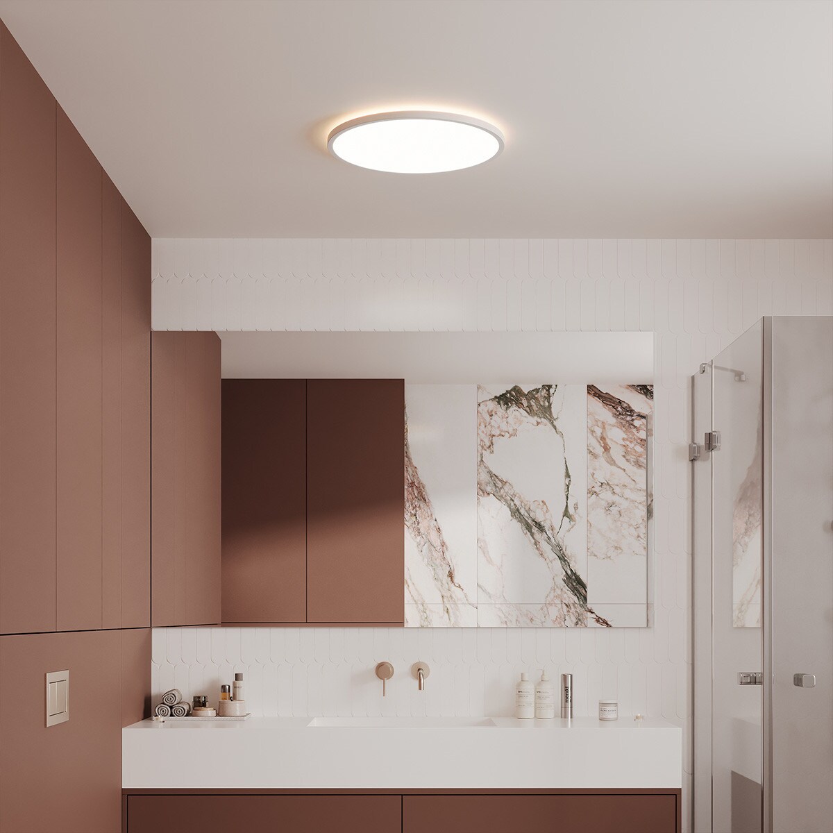Plafon Light Prestige Pryzma biały LED CCT 3000K/4000K/6000K (regulowana) 1 szt.