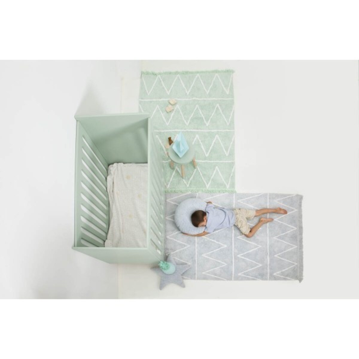 Dywan Bawełniany Hippy Mint 120x160 cm Lorena Canals