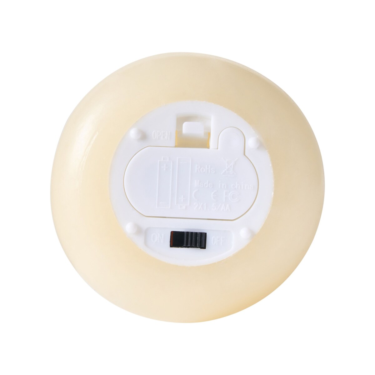 Zestaw 3 świec LED ETERNIS 5/8/11 cm Złamana biel