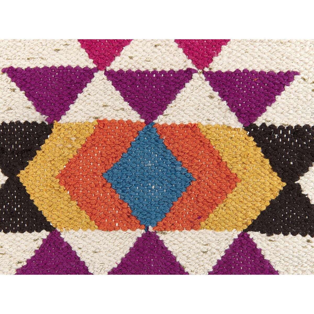 Dekoracja ścienna z frędzlami bawełniana beżowa VEHARI