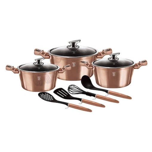 Zestaw 10 elementów garnki i akcesoria Berlinger Haus BH-6151