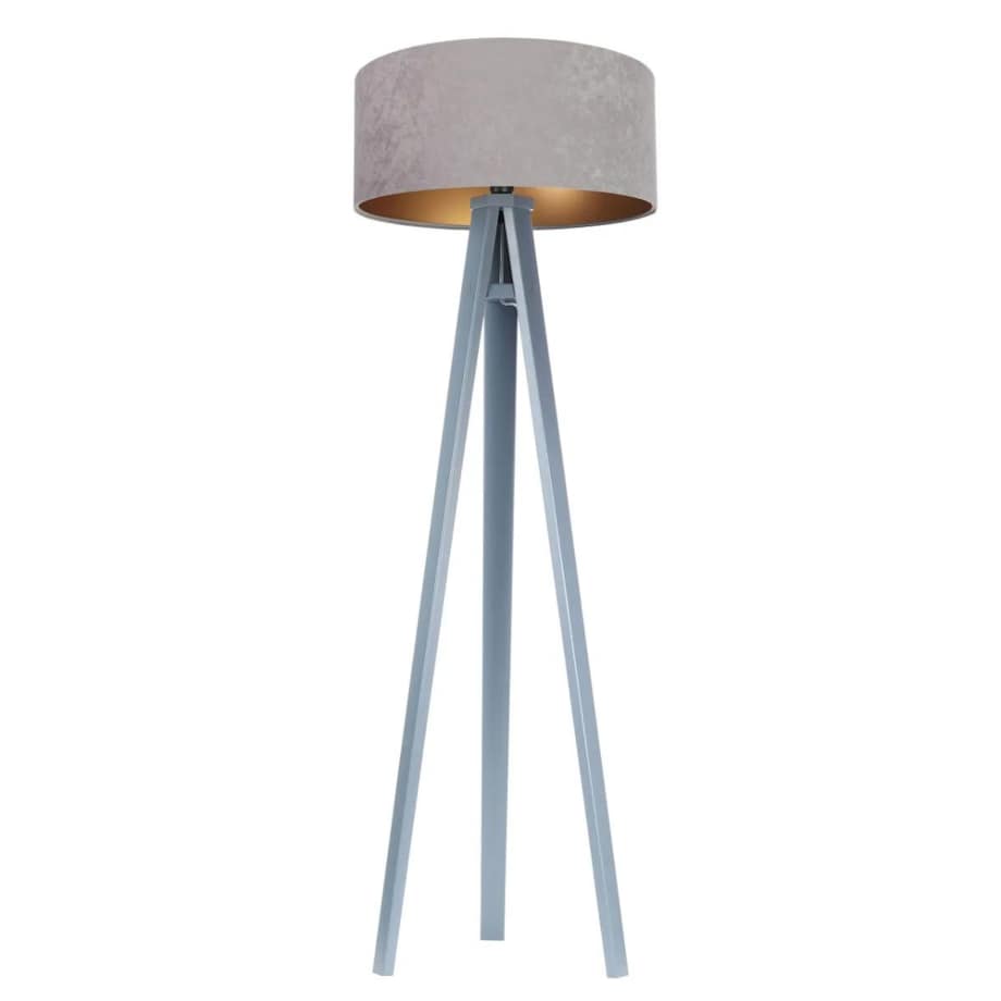 Lampa stojąca HOME 50 szara/złota/szara