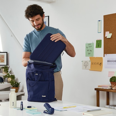 Plecak zwijany 10l MILAN 1918 granatowy