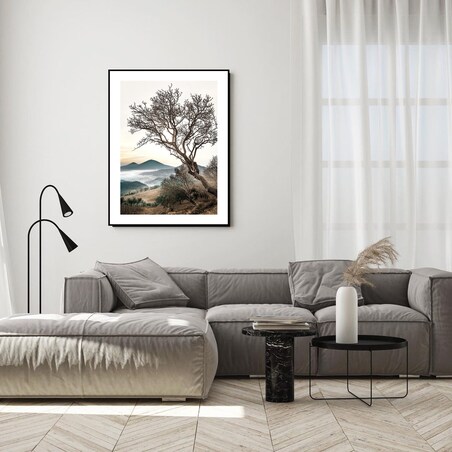 Poster Story, Plakat, Obraz - Stare Drzewo na Wzgórzu, wymiary 50 x 70 cm