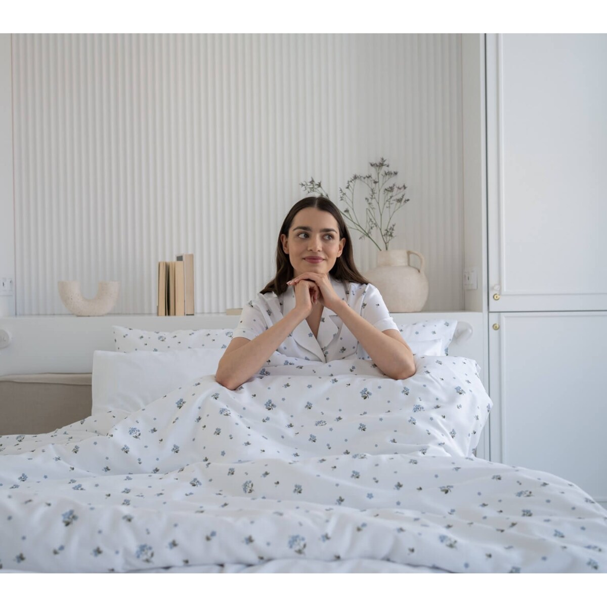 Pościel Niezapominajki - 240 x 220 cm + 70 x 80 cm (2 szt)