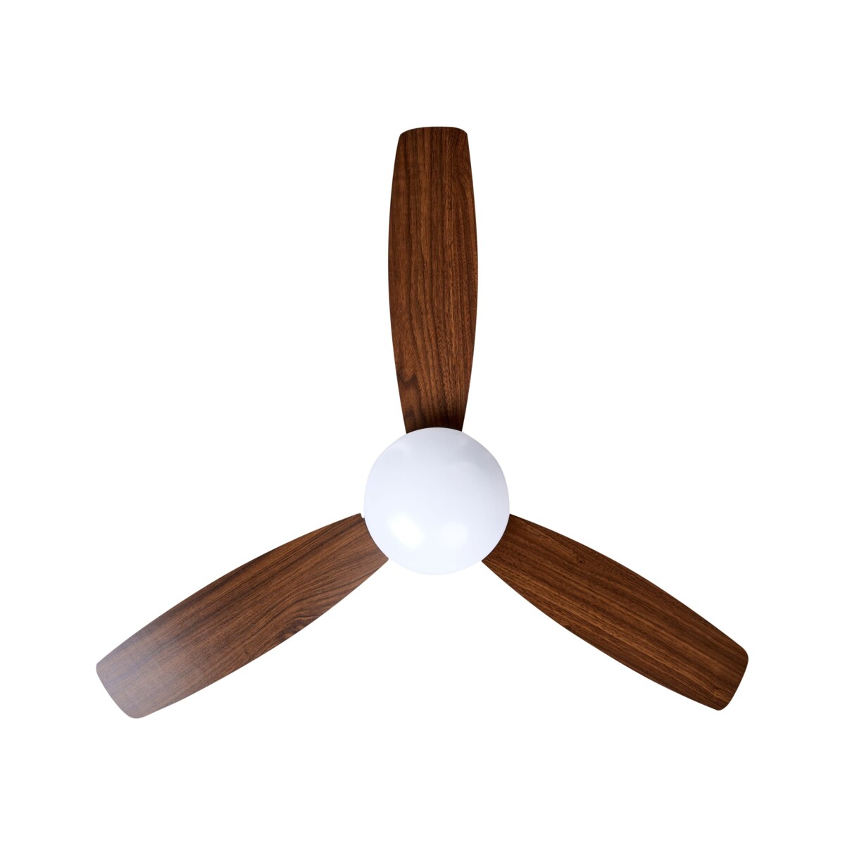 Wentylator sufitowy z lampą MANSALA Ciemnobrązowy