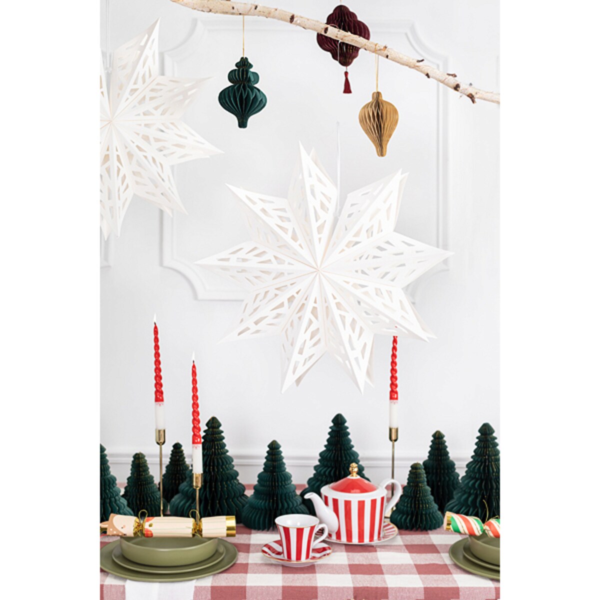 Gwiazda papierowa, 50 cm, biały