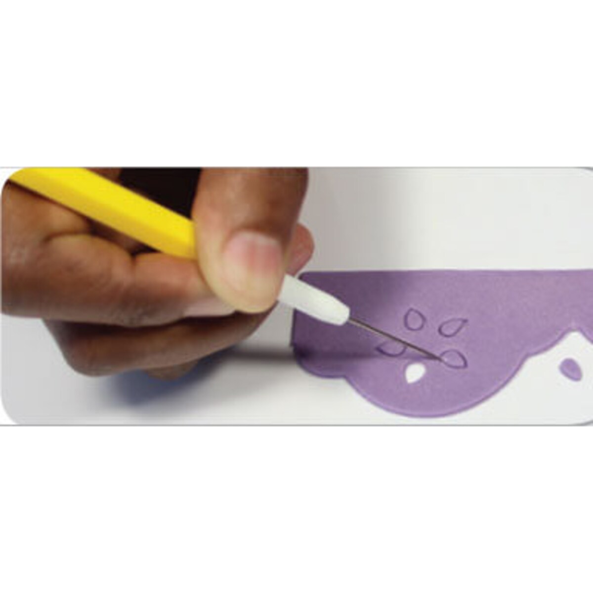 PME Narzędzie modelarskie szpikulec rysik 15 cm żółty