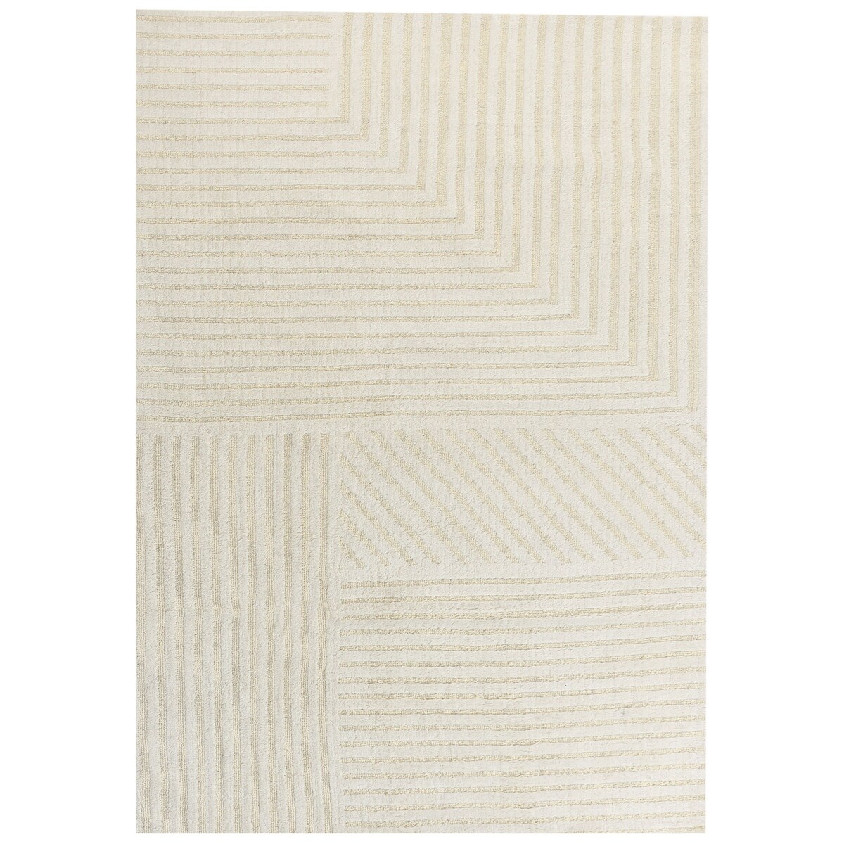 Dywan wełniany 160 x 230 cm beżowy ABEGUM