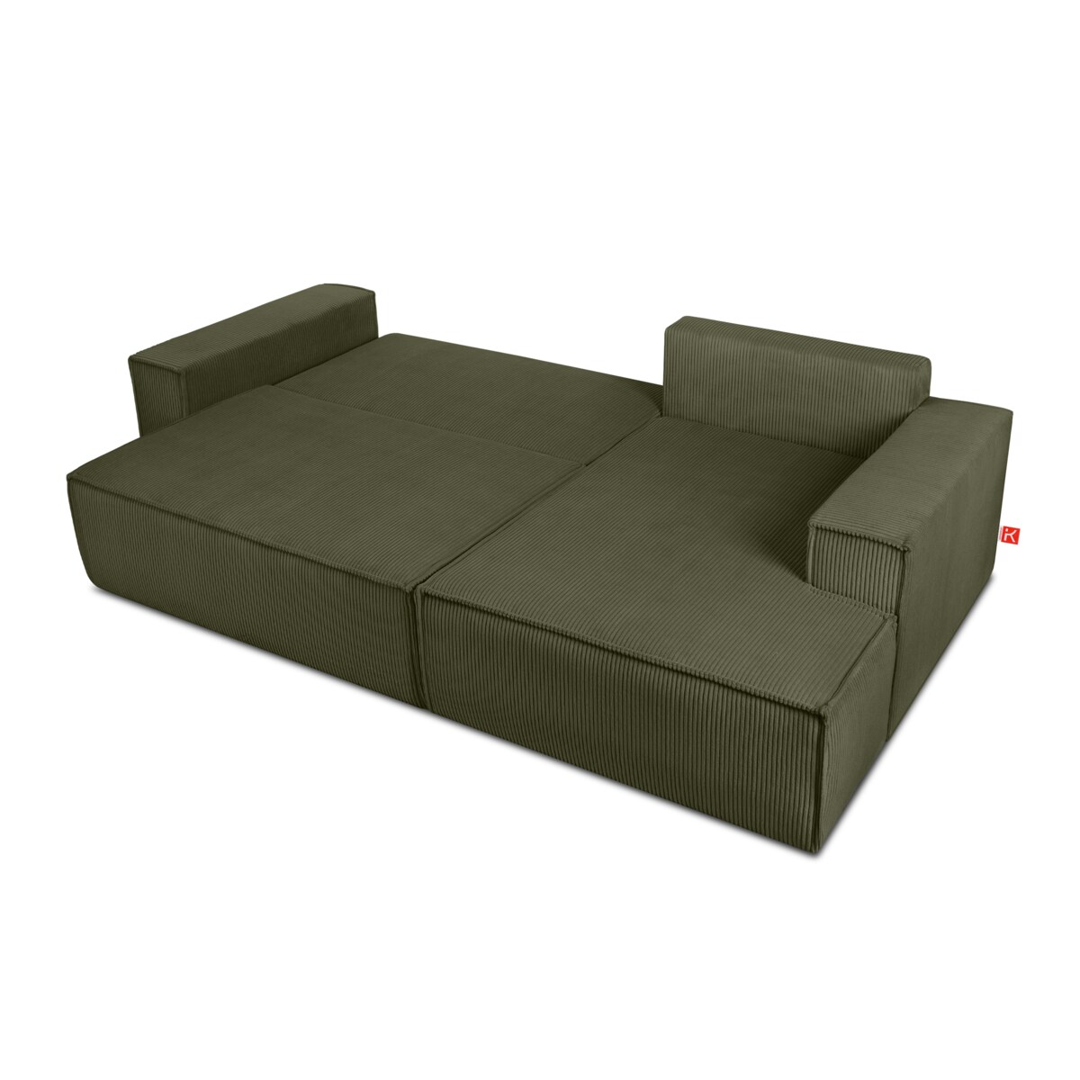 KONSIMO NAPI Narożnik prawy, kolor zielony