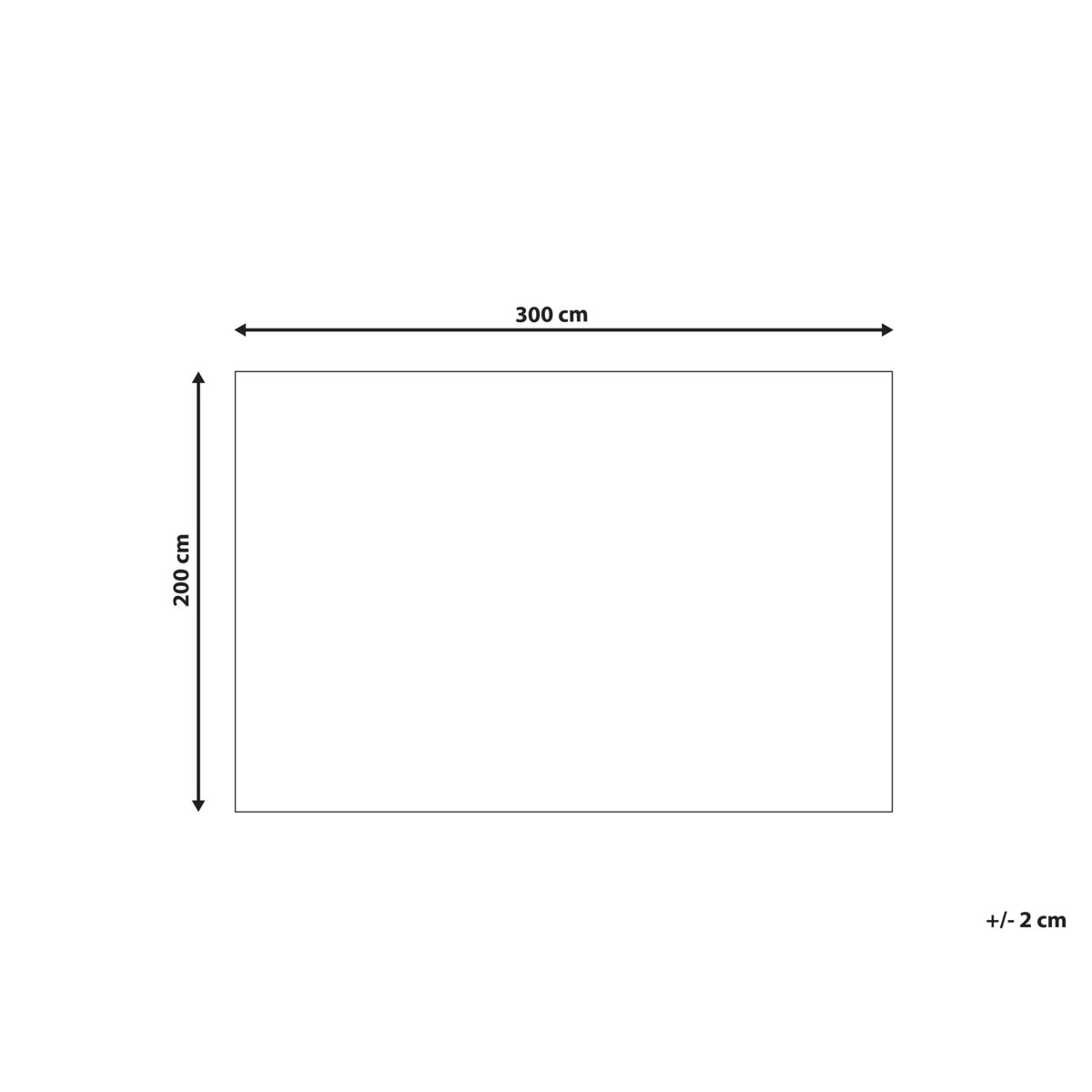 Dywan Shaggy 200 x 300 cm biało-szary MASIS
