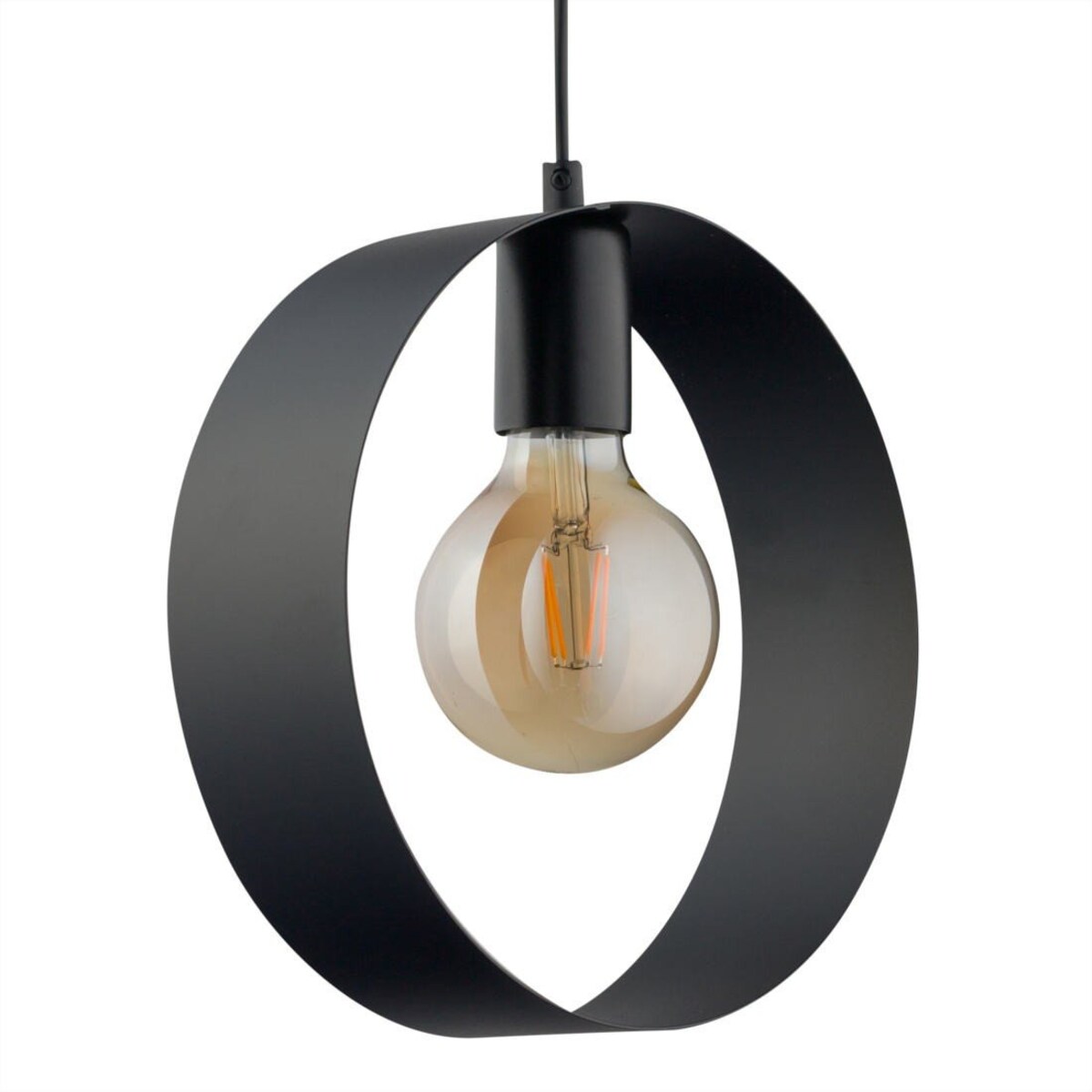 Pierścień lampa wisząca HOOP 32280 Sigma metalowa czarny