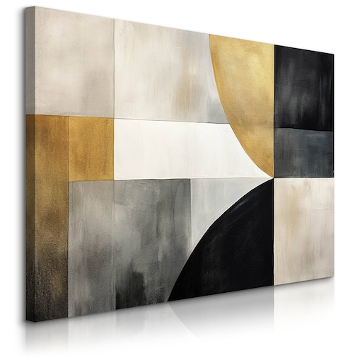 Obraz Do Salonu Styl Glamour Beton Abstrakcja Wzory Geometryczne 120x80cm