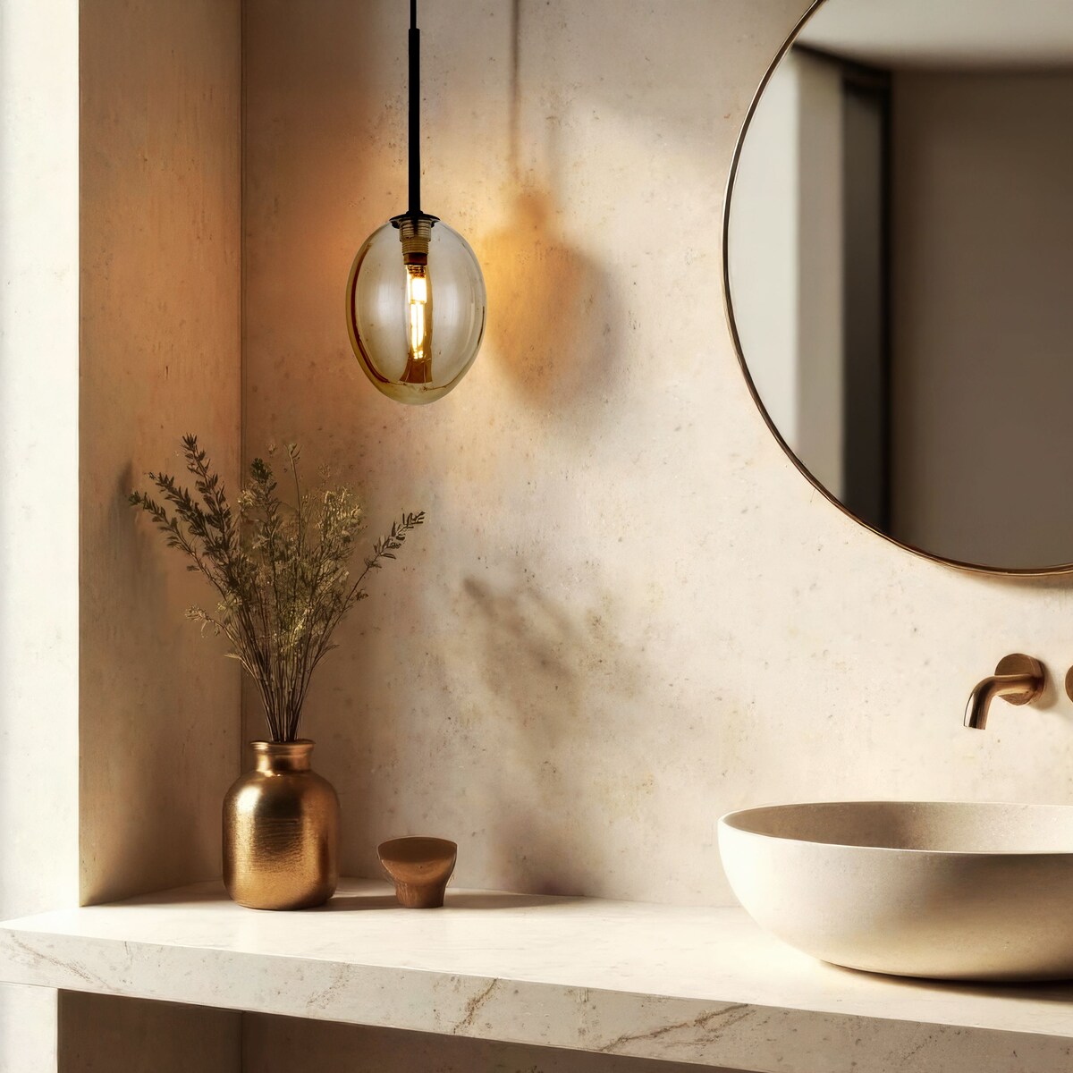 Lampa wisząca TK Lighting PEARL COGNAC 10831, czarno-koniakowa, G9, regulowana wysokość, styl glamour