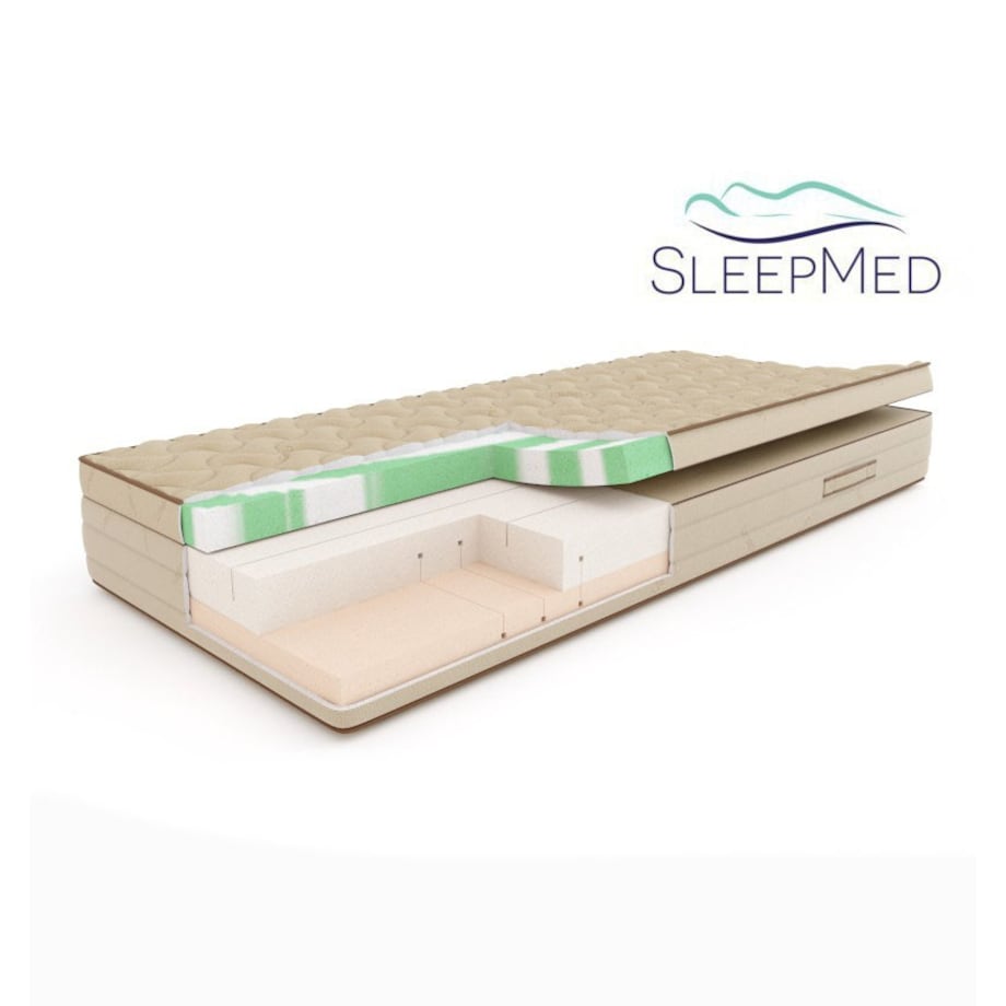 SLEEPMED NATURA PLUS - materac naturalny, piankowy