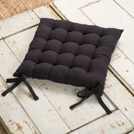 Poduszka na krzesło, pikowana, bawełna, 38 x 38 cm