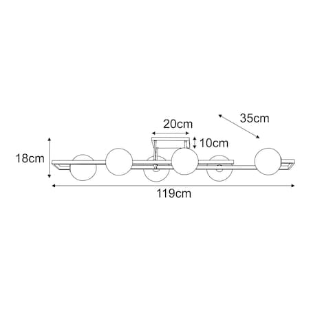 Lampa wisząca K-5772 z serii TORES