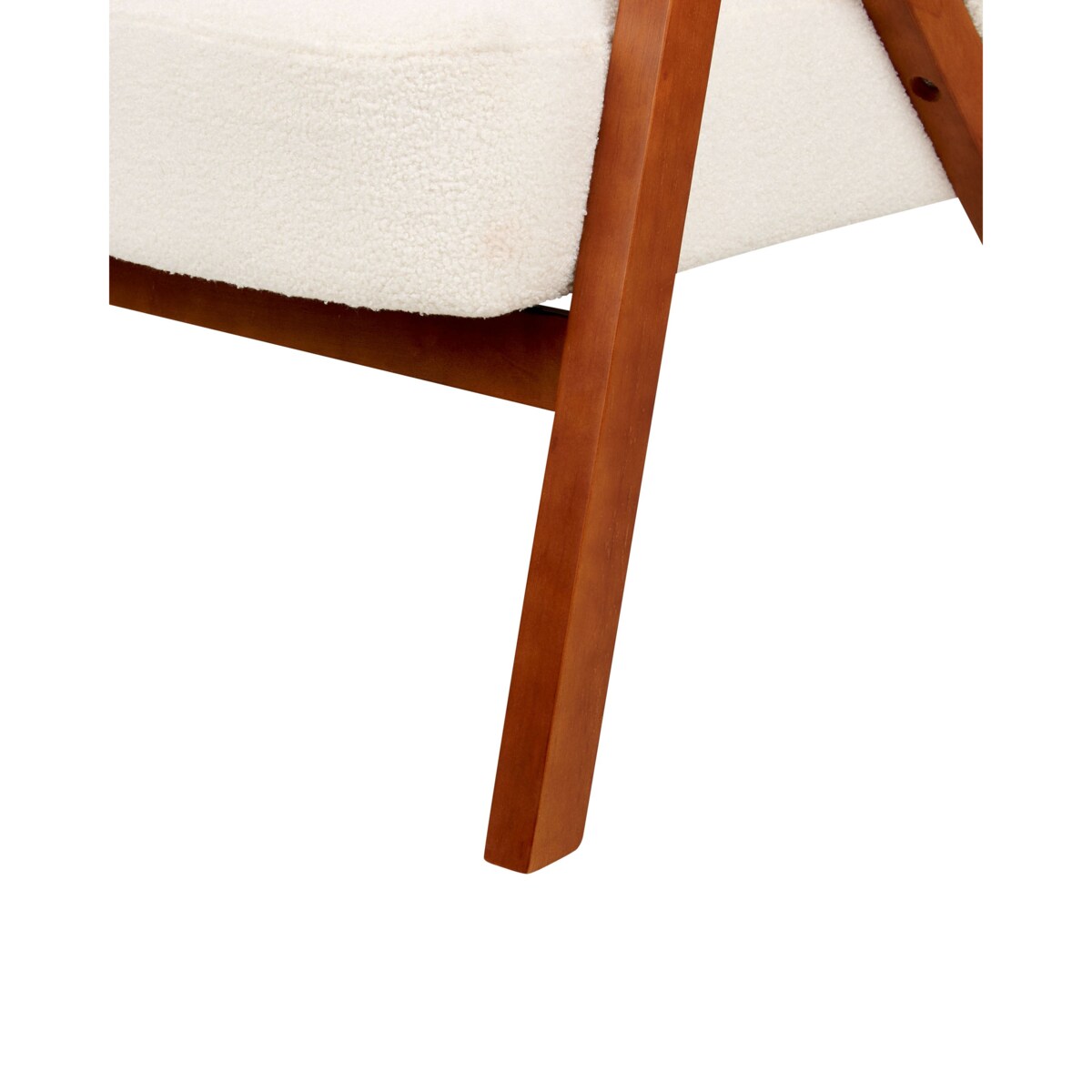 Fotel Boucle Biały SKEI