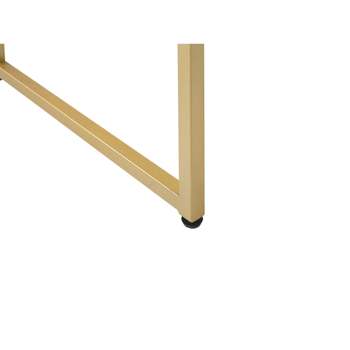 Biurko / Konsola 2 szuflady biało-złota DAPHNE