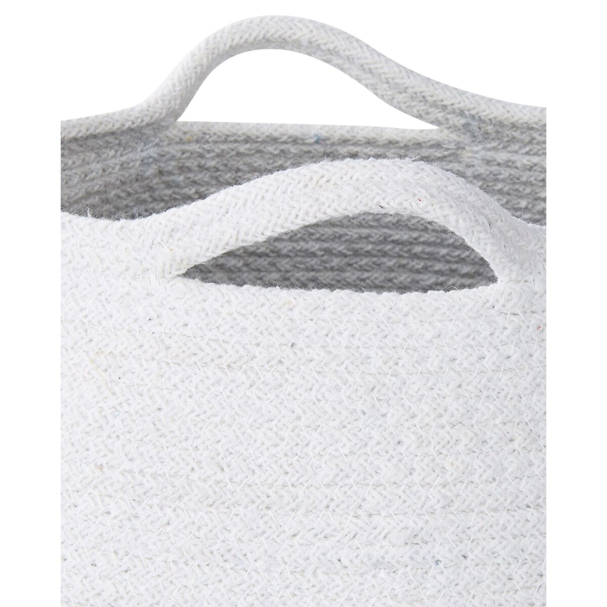 Zestaw 2 koszy bawełnianych biały PANJGUR