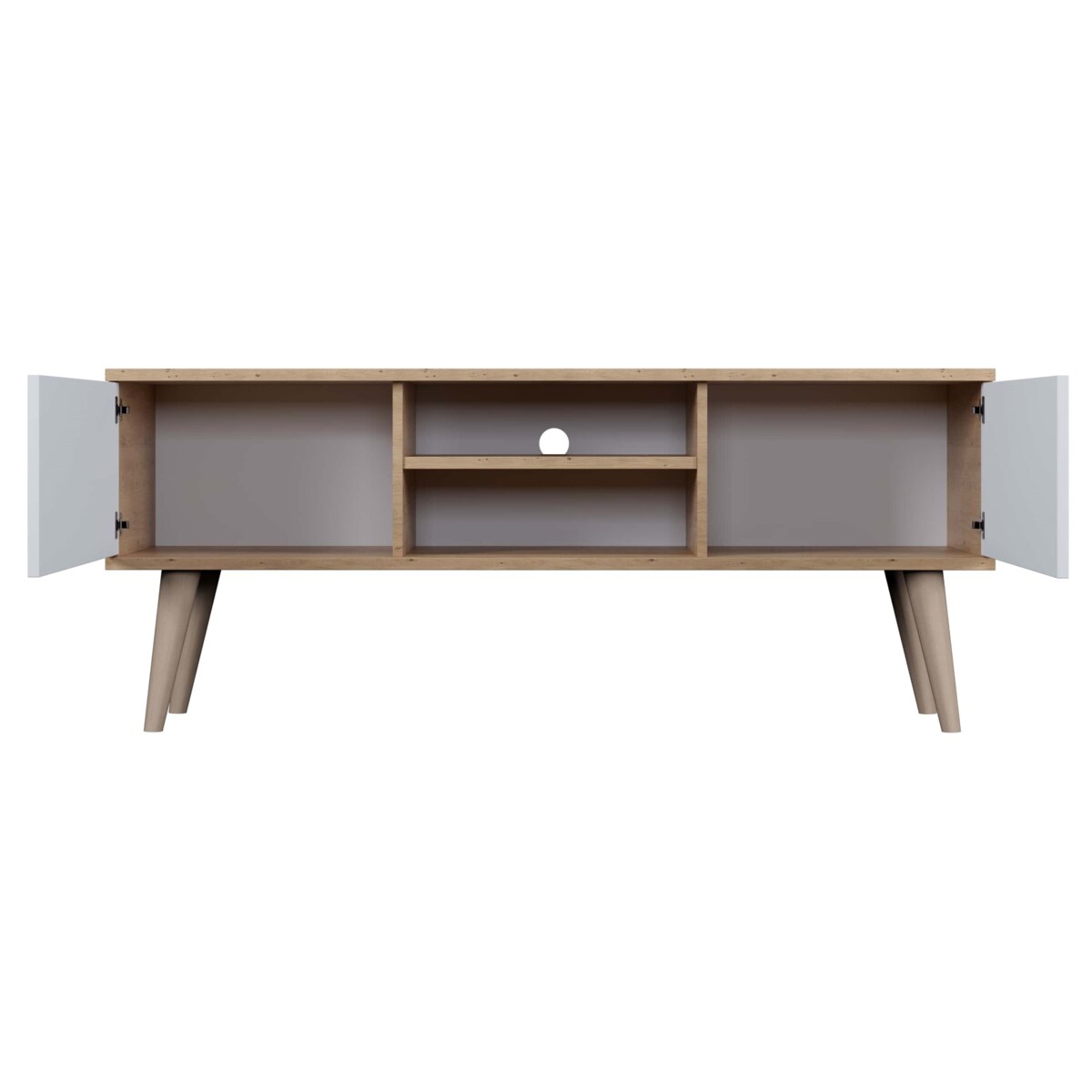 Szafka RTV Toronto 120 dąb artisan & biały