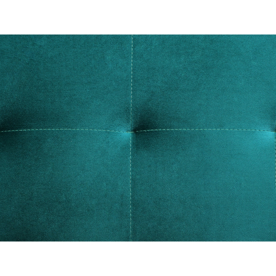 Narożnik rozkładany 6-osobowy welurowy szmaragdowy ABERDEEN