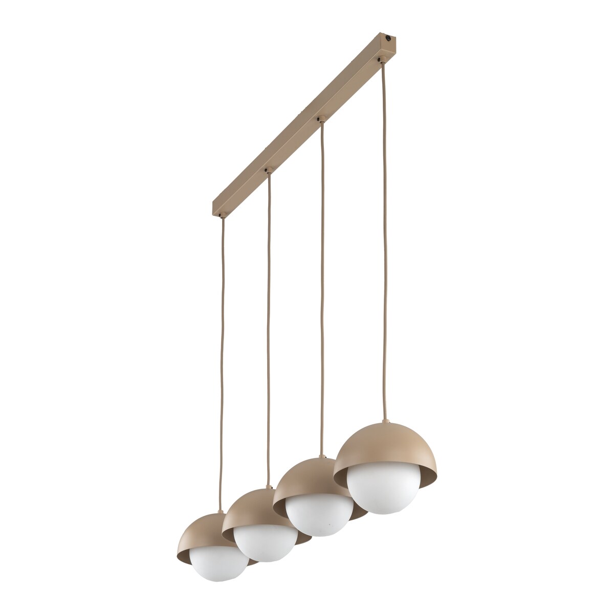 Lampa wisząca TK Lighting BONO SABIA 10965 4xG9 biała/beżowa nad stół wyspę kuchenną regulowana wysokość
