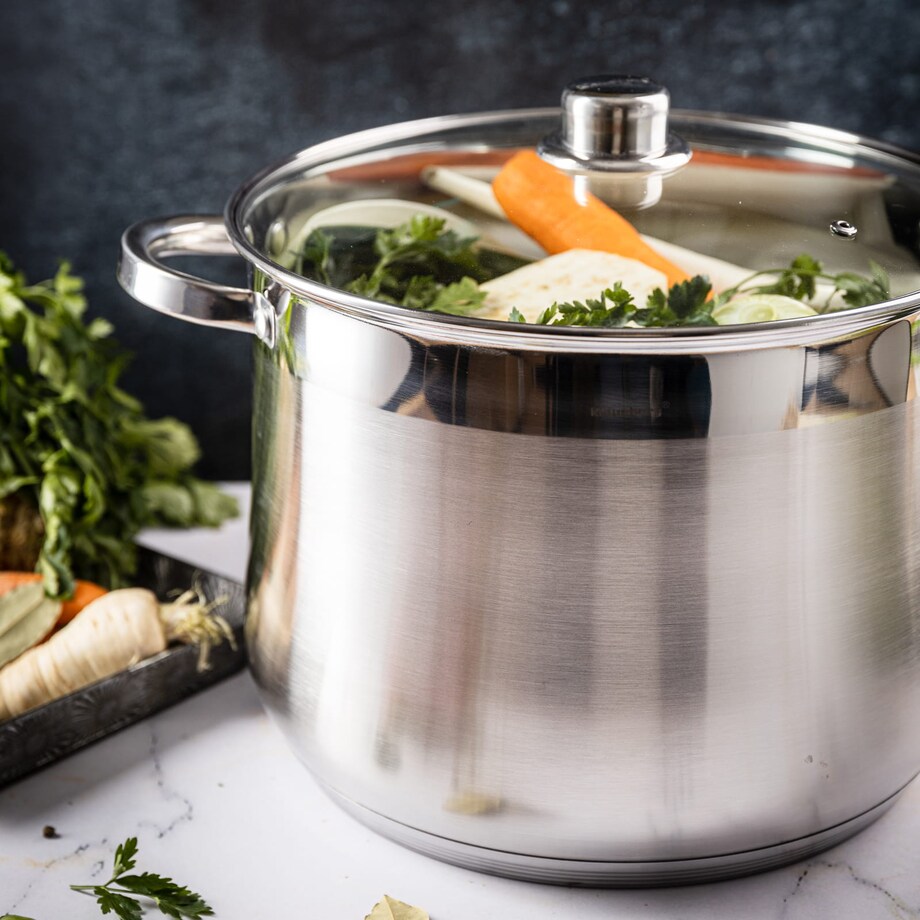 Garnek stalowy gastronomiczny duży 8.6L 24cm KLAUSBERG